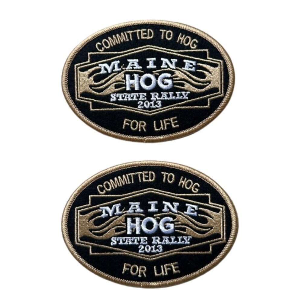 Maine Harley-Davidson Hog for Life State Rally 2013 Motorcycle Patch RARE